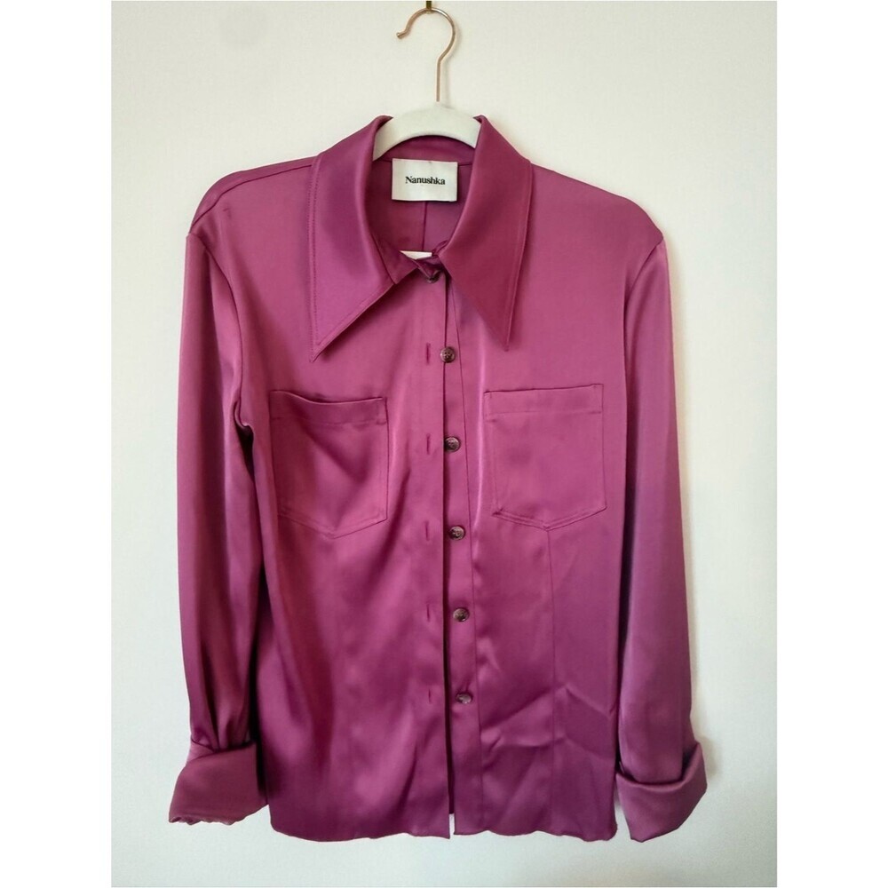 Nanushka Tippi Slip Satin Shirt